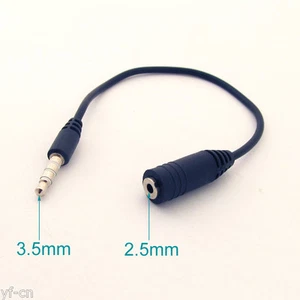 10pcs 3.5mm 1/8" 4 Pole 3 Ring Male To 2.5mm Female TRRS AUX Audio Adapter Cable - Picture 1 of 6