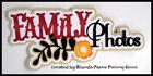 FAMILY PHOTO 'S title scrapbook  premade paper piecing by Rhonda