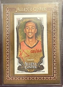 2024 ALLEN & GINTER ALEX SARR RED INK MINI AUTO #3/10  - Picture 1 of 2