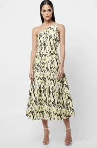 New With Tags Mossman “the Resemblance “ One Shoulder Midi Dress Size 6 - Picture 1 of 7