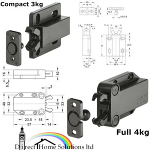 Captura de presión Hafele, para fijación de tornillos, no magnética, 2 o 3 kg, completa o compacta - Imagen 1 de 12