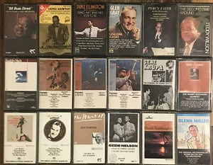 18 Jazz cassette Collection - Ellington Washington Nelson Faith Rich Gillespie - Picture 1 of 12