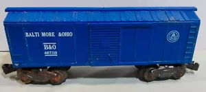 Marx Baltimore & Ohio Blue Boxcar B & O 467110 O Scale - Picture 1 of 10