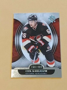 2013-14 Ultimate Collection Hockey #60 Erik Karlsson #/499 Ottawa Senators