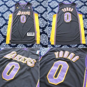 RARE #0 Nick Young Adidas Jersey Los Angeles Lakers Adult Medium +2" Length NBA - Picture 1 of 9