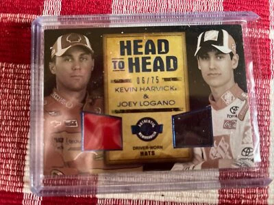 Kevin Harvick/ Joey Lagano Wheels 2010 Head To Head Driver Worn Hat Blue 06/75 - Image 1 of 4