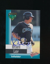 2000 Multi-Ad Sports Cape Fear Crocs Richard Lane #4 signed auto autograph