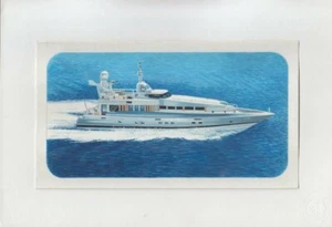 F-EX14589 ARTIST DRAWING HANDMADE FOR STAMP LAOS CAMBODIA SHIP YACHT. 21x12 cm. - Picture 1 of 1