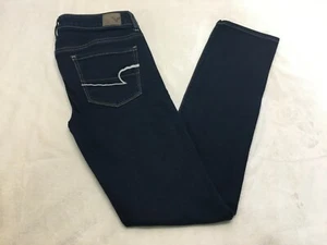 American Eagle Skinny Jeans Size 2R Dark Wash AE Stretch Bootcut EUC - Picture 1 of 5