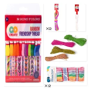Everyday Crafts Kids Fun Assorted Lot Of 7 Friendship Bracelet Thread & Cord - Picture 1 of 1