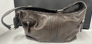 Osgoode Marley Dark Brown Leather Sling Hobo Shoulder Bag Purse Vintage - Picture 1 of 20
