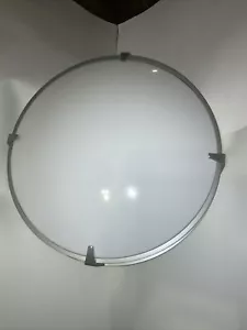 24” Round Commercial Ceiling Light Fluorescent Led No Bulb Decorative Gray - Picture 1 of 8
