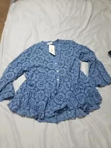 casual blouse with long sleeves for women - Picture 1 of 3