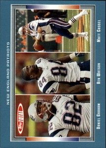 2006 Topps Total Blue Football Card #189 Matt Cassel/Daniel Graham/Ben Watson