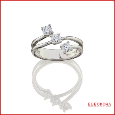 anello trilogy in argento 925 con zirconi Mabina zircone per fidanzamento da tri - Immagine 1 di 4
