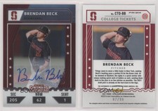 2021 Elite Extra Edition College Tickets Optic Signatures /99 Brendan Beck Auto