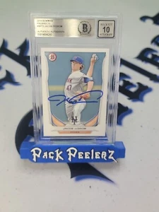 2014 BOWMAN PROSPECTS JACOB DEGROM #BP73 1° BOWMAN CARTA AUTOGRAFATA BGS 10 - Foto 1 di 2
