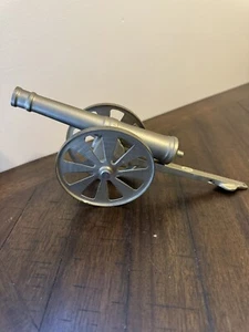 VINTAGE TOY LEONARD SILVER MFG 11 1/2" LONG BRASS CANNON F - Picture 1 of 4