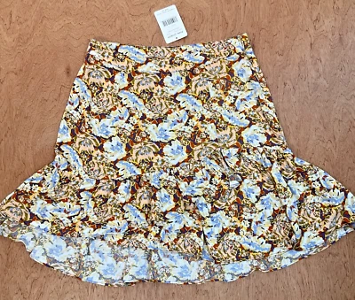 Falda Free People Mujer 4 Mini Floral Casa de Campo Volantes Nivel Acampanado Boho Hada -NUEVA Foto 1 de 4