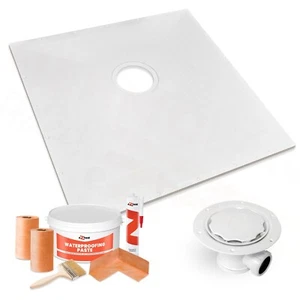 Wet Room Shower Tray for Vinyl Flooring Complete Wetroom Tanking Kit System - Picture 1 of 21