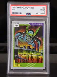 1991 IMPEL MARVEL UNIVERSE VILLAIN LOKI #89 SERIES 2 TRADING CARD | PSA 9 MINT - Picture 1 of 6