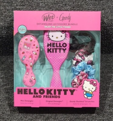 Conjunto Wet Brush/Goody Detangling Acc Bundle Hello Kitty Friends EDIÇÃO LIMITADA  - Imagem 1 de 2
