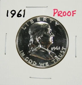 1961 Proof Franklin Half Dollar #GA - Picture 1 of 2