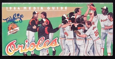 Todd Cruz Baltimore Orioles Signed 1984 Media Guide JSA Authenticated - Image 1 of 3
