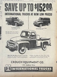 1953 newspaper ad for International Trucks - Pickup, panel, stake trucks - Picture 1 of 1