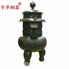 74 cm Chinese Pure Bronze pagoda beast pattern Incense Burners censer incensory