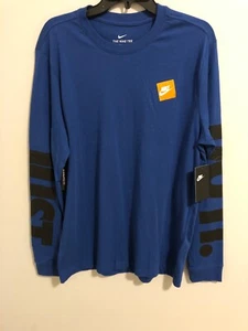 Nike NSW Sportswear JDI blau/schwarz Langarmshirt Herren Large AR5197 438 - Bild 1 von 5