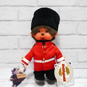 Monchhichi World Series London Boy ver. Plush doll S size Sekiguchi w/tag red - Picture 1 of 15