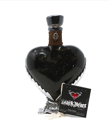 Tequila Grand Love XA, Black Heart, Blown Glass & Pewter, 750 ML, 40%Alc. Vol • 189.90$