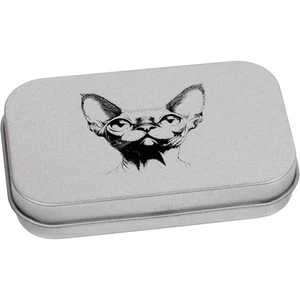 'Sphynx Cat Portrait' Metal Hinged Tin / Storage Box (TT052187) - Picture 1 of 21