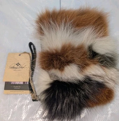 Patricia Nash Fox 毛皮腕带手拿包 多彩皮革钱包 — 第 1/4 张图片