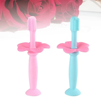  2 Pcs BASCHE ALTERIORE DI STRUGGERO DEGLI Spazzolino Da Denti Per Neonati - Imagen 1 de 4