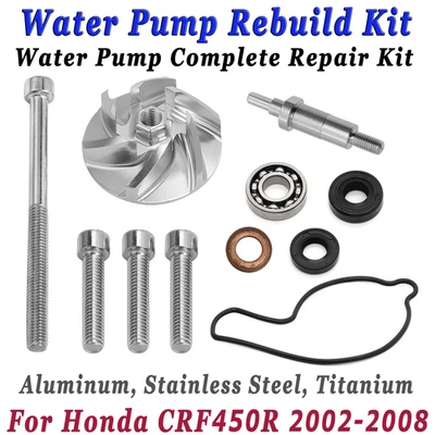 For Honda CRF450R Water Pump Impeller Billet Shaft Complete Repair Kit 2002-2008 - Image 1 of 4