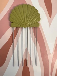 Muschel Muschel Haar Pick Kamm MCM Vintage Grün - Bild 1 von 4