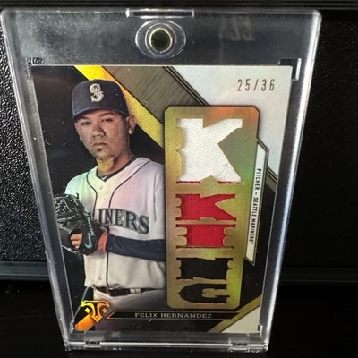 2016 Topps Triple Threads - Triple Threads Relics Félix Hernández #TTR-FH3 /36  - Image 1 of 3