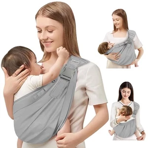 Baby Sling Carrier Newborn to Toddler,Updated Adjustable One Shoulder Labor-S... - Picture 1 of 7