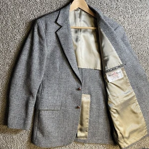 Harris Tweed pure Scottish wool 40R men’s blazer sports coat Business Office - Picture 1 of 11