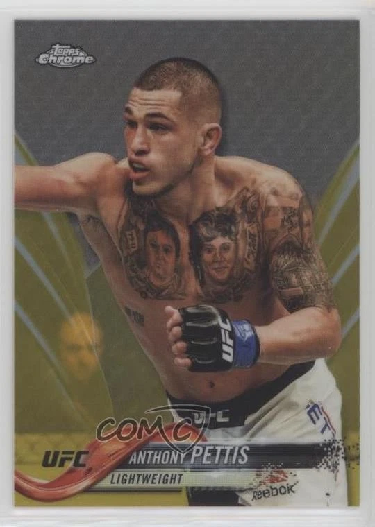 2018 Topps Chrome UFC Gold Refractor /50 Anthony Pettis #72 - Image 1 of 2