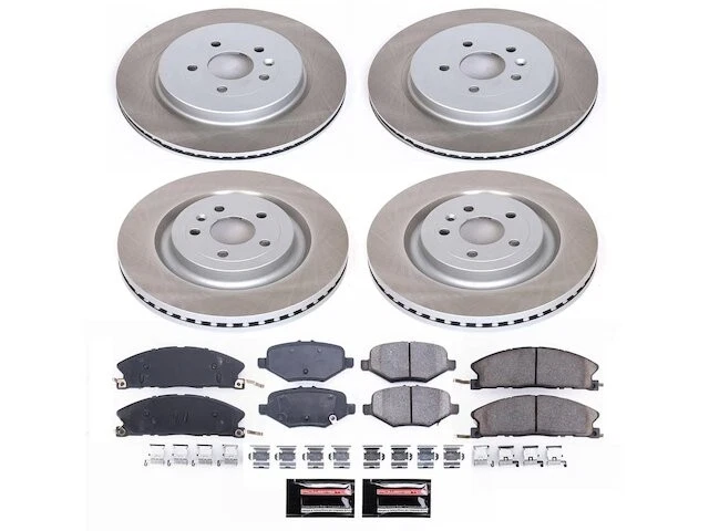 Kit de pastillas de freno y rotor delanteras y traseras para Ford Taurus 2013-2019 2014 GC753PW Foto 1 de 1