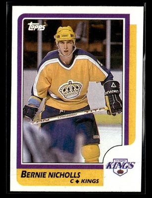 Карта 1986-87 Topps No159 Берни Николлс Los Angeles Kings - Изображение 1 из 2