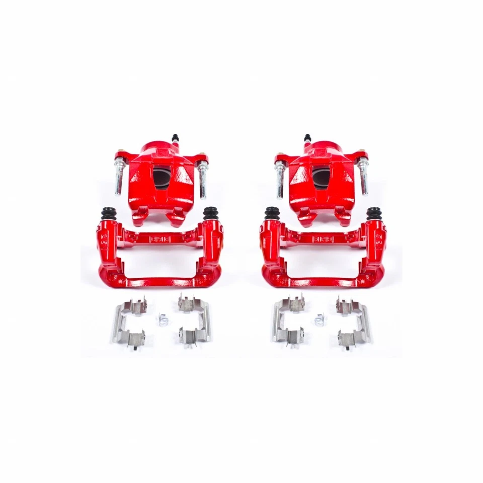 Pinzas de freno Power Stop para Toyota Celica 2003-2005 | delanteras | rojas con soportes Foto 1 de 4