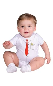 BABY INFANTE HOMBRE DE NEGOCIOS LINDO MONO NIÑO NIÑOS DISFRAZ DISFRAZ - Imagen 1 de 2