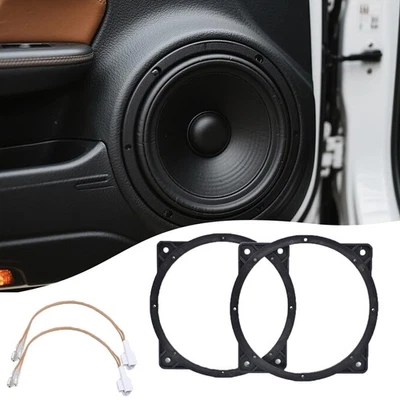 Soporte adaptadores de montaje de altavoz estéreo de puerta 2X 6,5"-6,75" con cable para Kia Hyundai Foto 1 de 4