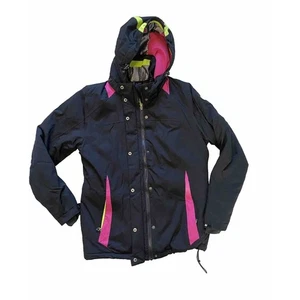 Killtec Jacket Womens Size 12 Waterproof Winter Ski Snowboarding Pink Black Coat - Picture 1 of 13