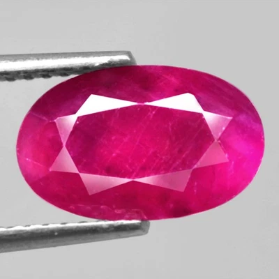 2.40Ct. Natural Gemstone Ruby Pinkish Red Oval Unheated Tanzania Sparkling! - Image 1 of 4