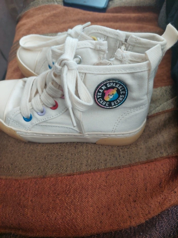 Authentic Zara Care Bears Limited Edition Hi Top Sneakers Unisex Eu 25 Toddler - Image 1 of 4
